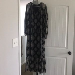 Flowy black maxi dress